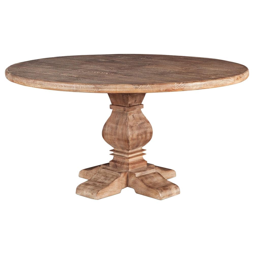 Home Trends &amp; Design San Rafael 7-Piece Round Dining Set in Antique Oak, , large