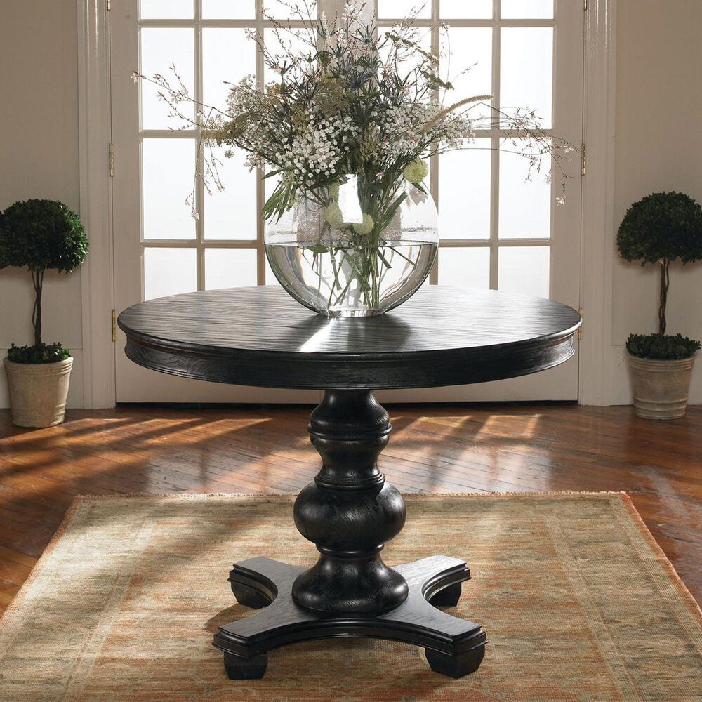 Uttermost Brynmore Dining Table in Satin Black - Table Only, , large