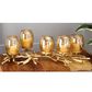Maple and Jade 19" x 6" Hurricane Lamp in Gold, , large