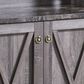 Furniture of America Minor Bakers Rack in Dark Gray, , large