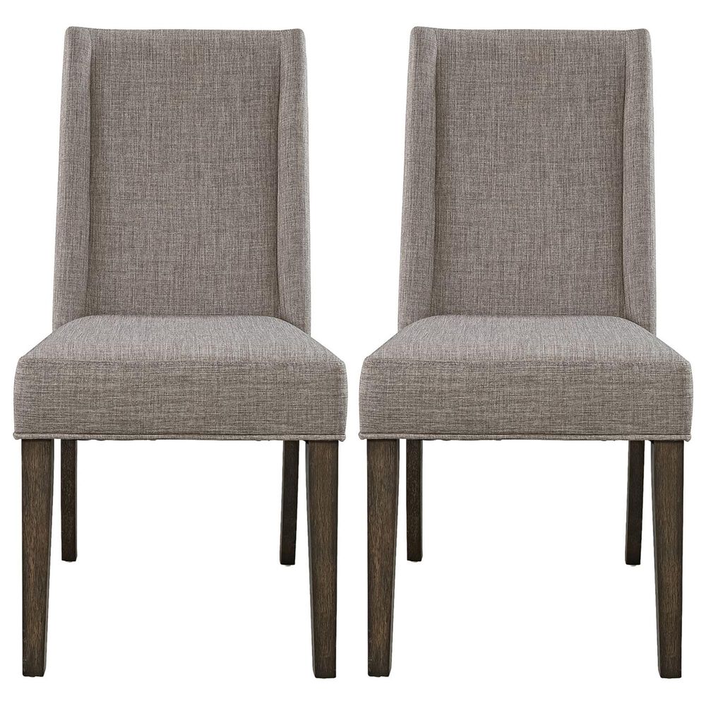 Belle Furnishings Double Bridge Side Chair in Dark Brown &#40;Set of 2&#41;, , large