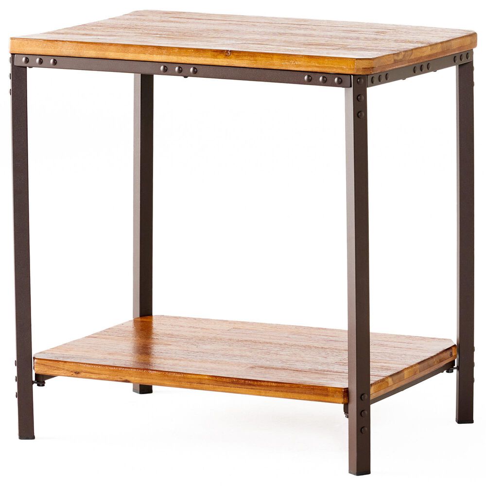 Noble House Ronan End Table in Mahogany, , large