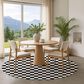 Dalyn Rug Company The Reserve TR7 Black 8" Round Indoor/Outdoor Area Rug, , large
