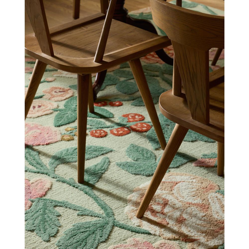 Rifle Paper Co. x Loloi Highgrove Mint 7&#39;9&quot; x 9&#39;9&quot; Area Rug, , large
