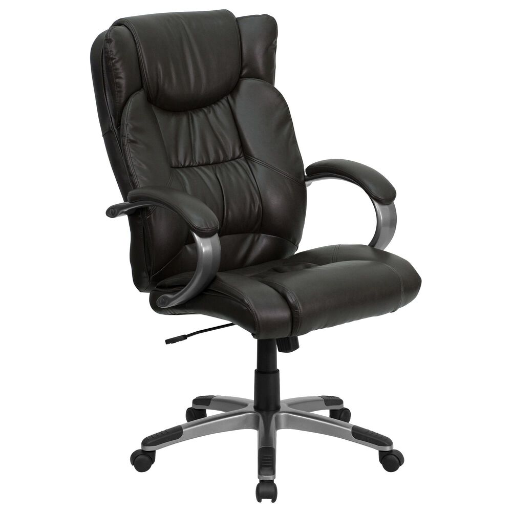 Flash Furniture Executive Swivel Chair in Brown, , large