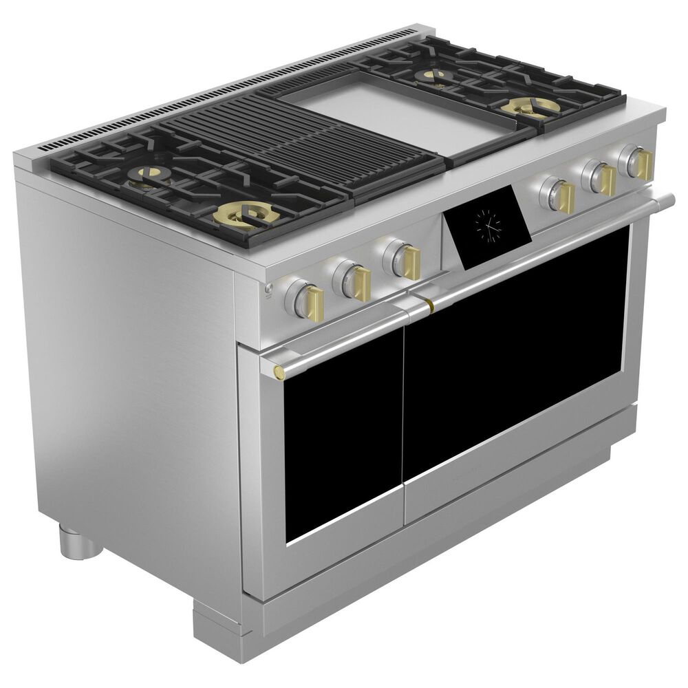 Monogram 48&quot; Dual-Fuel Professional Range with 4 Burners, Grill and Griddle in Stainless Steel, , large