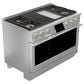 Monogram 48" Dual-Fuel Professional Range with 4 Burners, Grill and Griddle in Stainless Steel, , large
