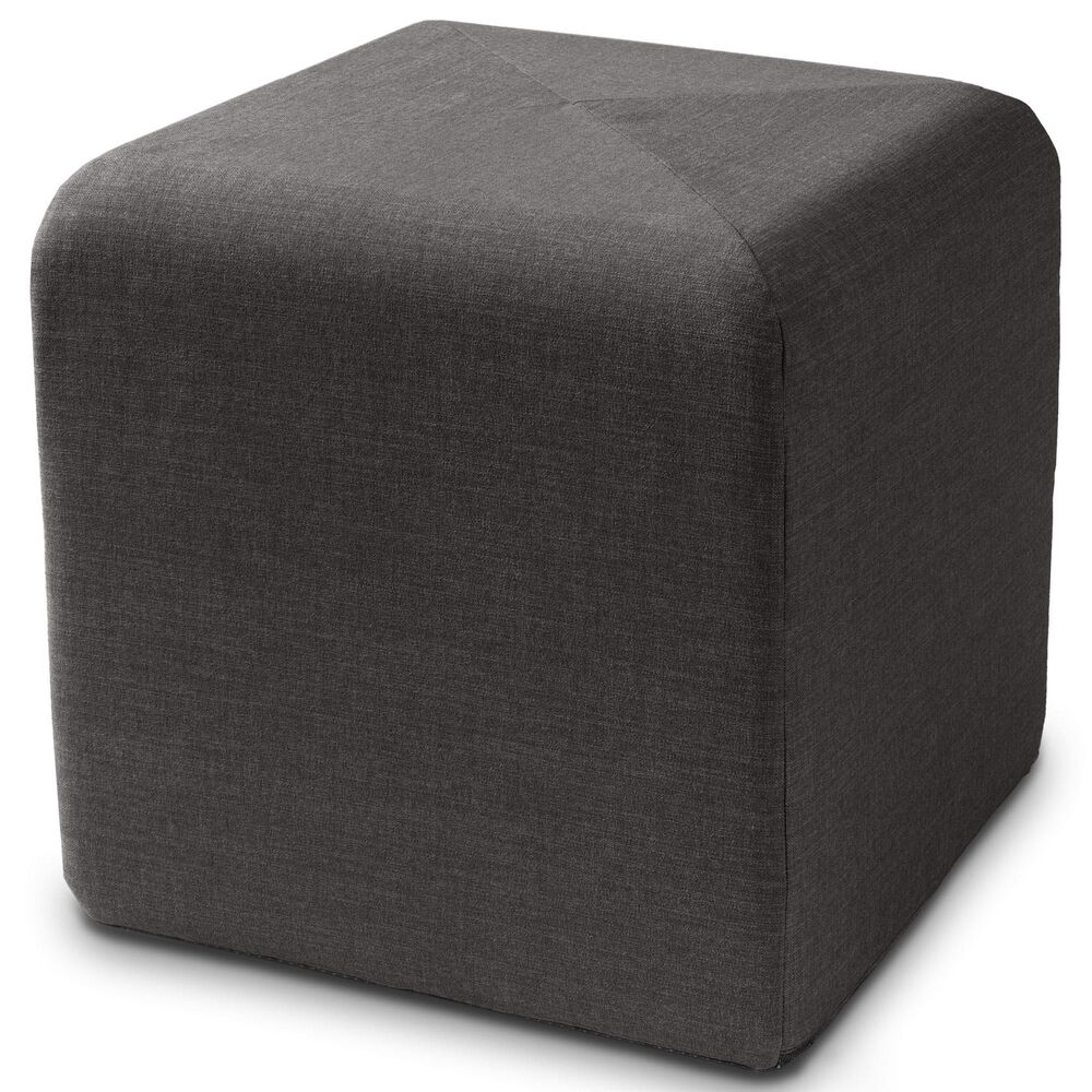 Jaxx Monroe Small Ottoman in Ebony, , large