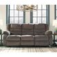 Ashley Tulen Manual Reclining Sofa in Gray, , large