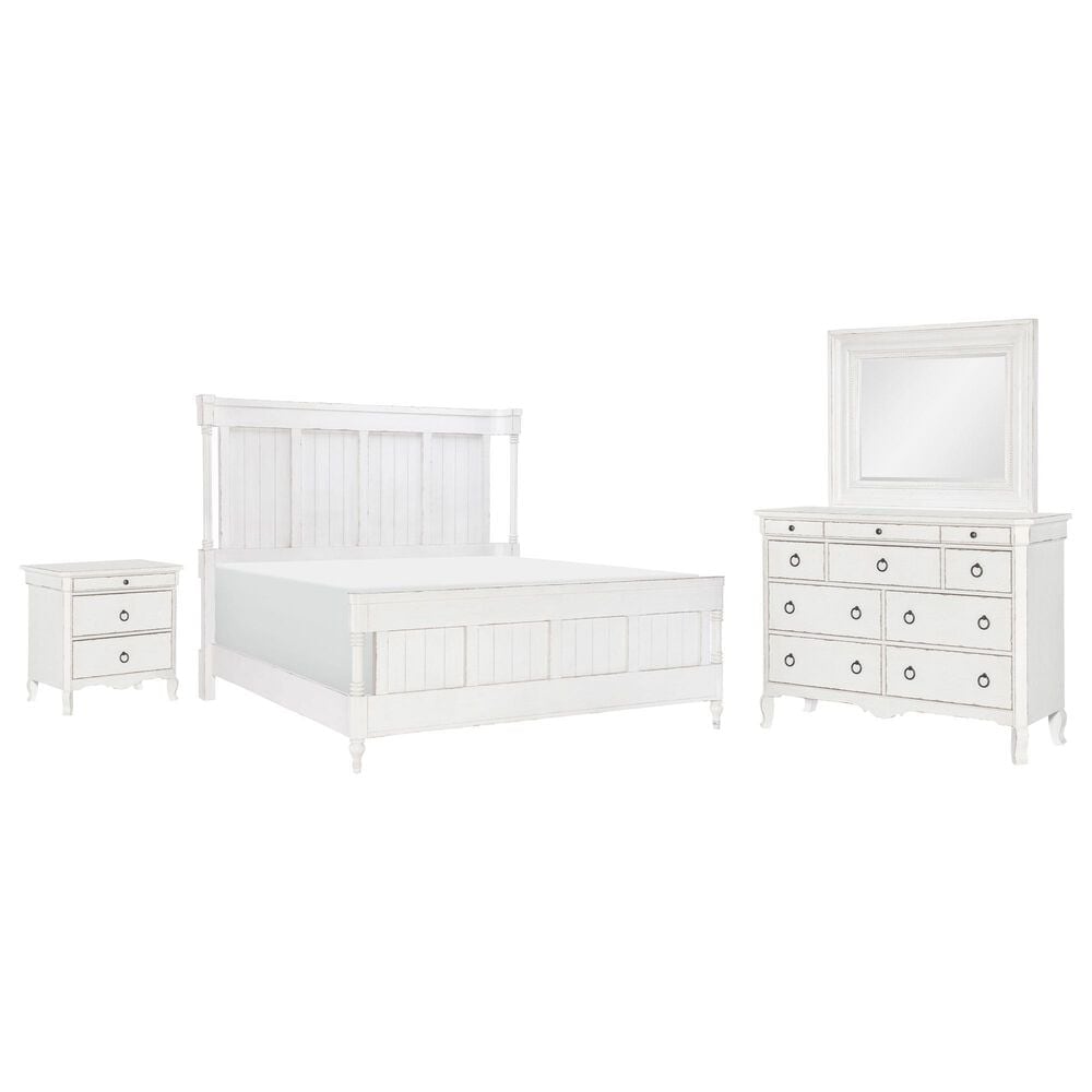 Legacy Classic Vintage Market 4-Piece Panel Bedroom Set in Picket Fence, , large