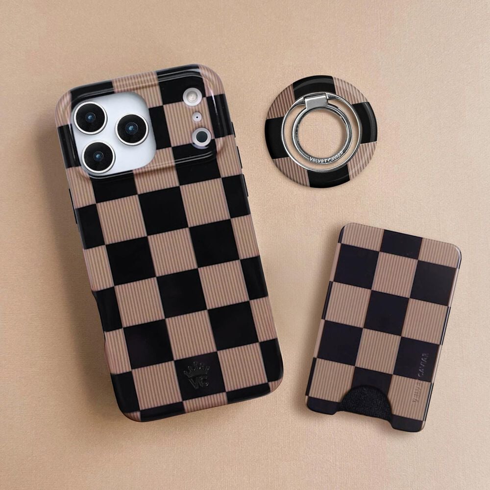Velvet Caviar MagSafe Case For Apple iPhone 17 Pro Max Mocha Vibe Checkered, , large