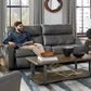 Catnapper Fredda Power Reclining Sofa with Power Headrest in Anthracite, , large