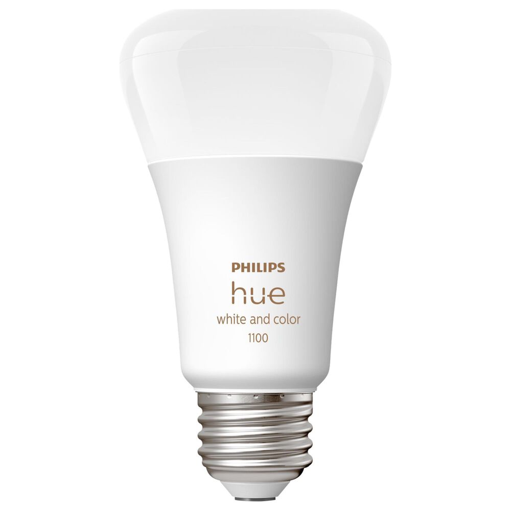 Philips E26 Color Ambiance Smart LED Bulb in White, , large