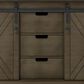 Lexora Home Marsyas 60" Double Bathroom Vanity in Rustic Brown with White Quartz Top and Rectangular Sinks, , large