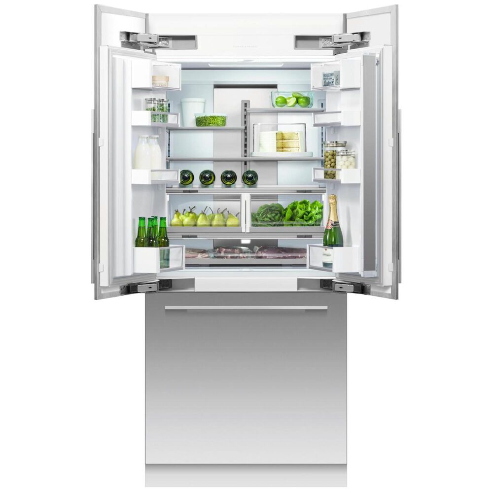 Fisher &amp; Paykel 16.8 Cu. Ft. Built-in French Door Refrigerator with Ice and Water - Panels Sold Separately, , large