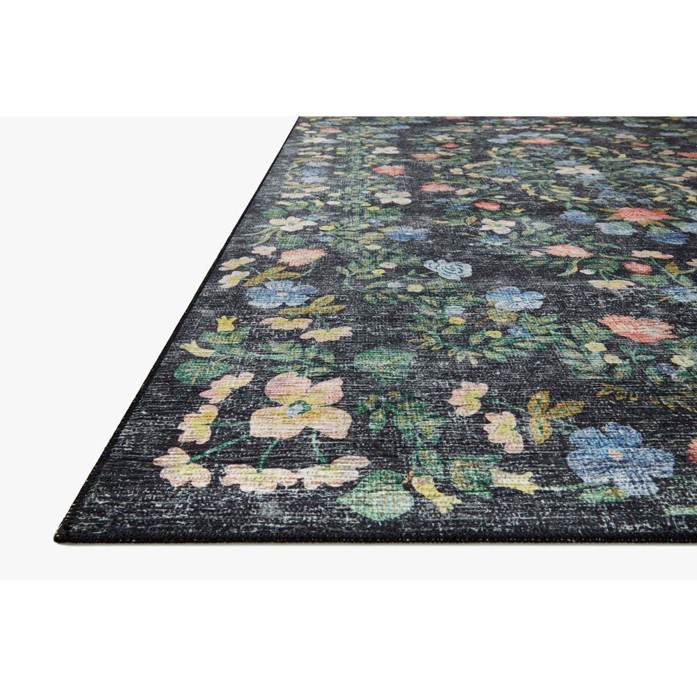 Rifle Paper Co. Palais 2&#39;3&quot; x 3&#39;9&quot; Black Area Rug, , large