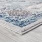 Amer Rugs Alexandria 4" x 6" Gray and Sea Blue Area Rug, , large