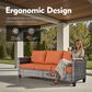 HOMLUX 9-Piece Outdoor Conversation Set in Orange, , large