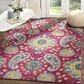 Safavieh Madison MAD600A-4 4" x 6" Fuchsia/Gold Area Rug, , large
