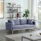 HOMLUX 75" Stationary Sofa with USB Ports in Dark Gray, , large