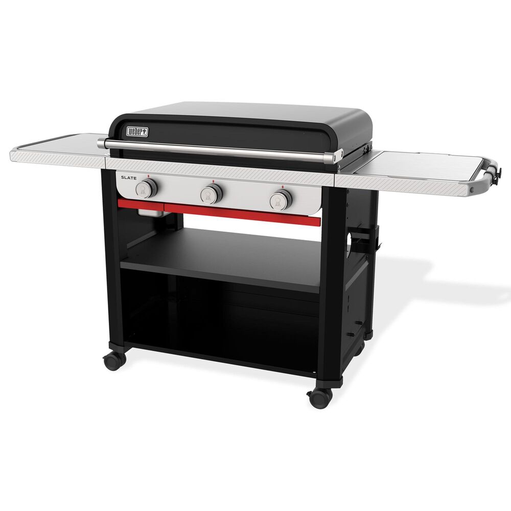 Weber Slate 30" 3-Burner Liquid Propane Gas Griddle in Black, , large