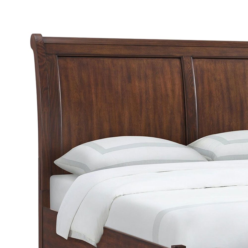 Mayberry Hill Phillipe Queen Sleigh Bed in Cherry, , large
