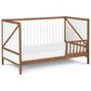 Hearth and Haven Pixie Zen 3-In-1 Convertible Crib in Walnut and White, , large