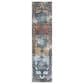 Amer Rugs Alexandria 2" x 6" Gray and Gold Runner, , large