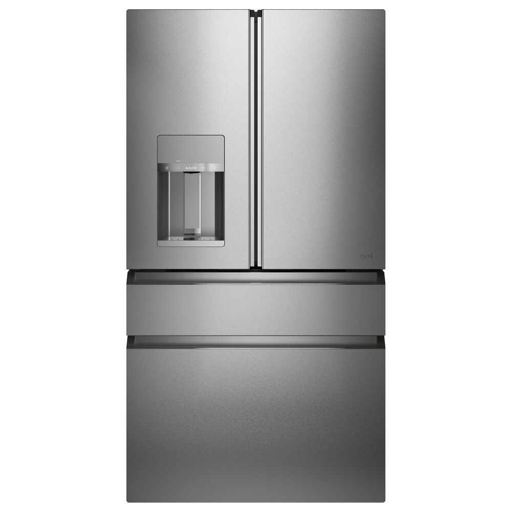 Cafe 27.8 Cu. Ft. Capacity 4-Door French Door Refrigerator in Platinum, , large