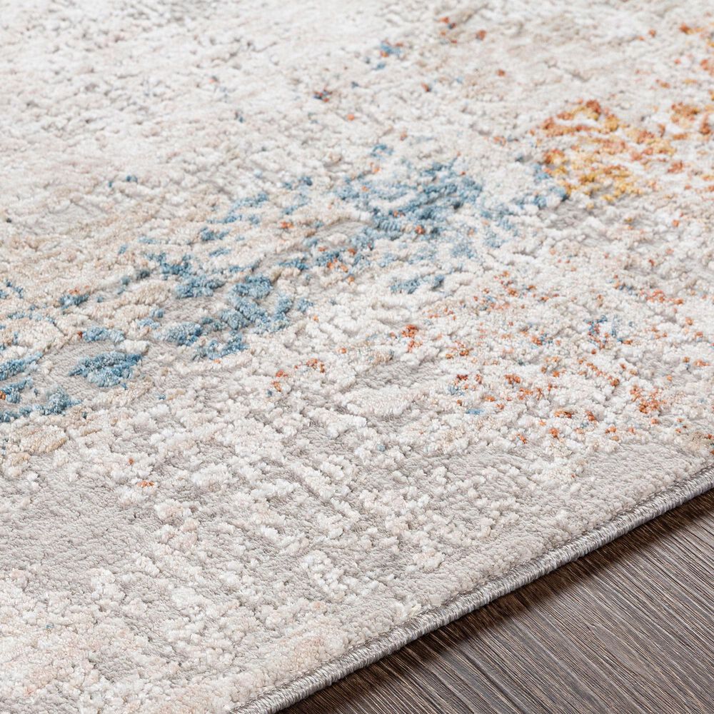 Surya Carmel 9&#39; x 12&#39; Aqua, Camel and Clay Area Rug, , large