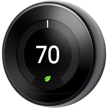 Google Nest Learning Thermostat - Smart Wi-Fi Thermostat - Mirror Black, , large