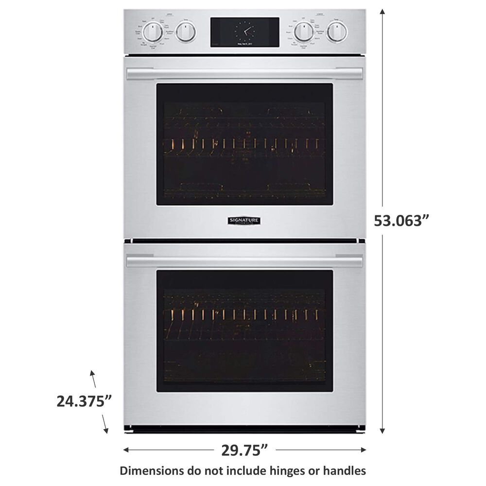 Signature Kitchen Suite 30&quot; Double Wall Oven with Steam-Combination in Stainless Steel, , large