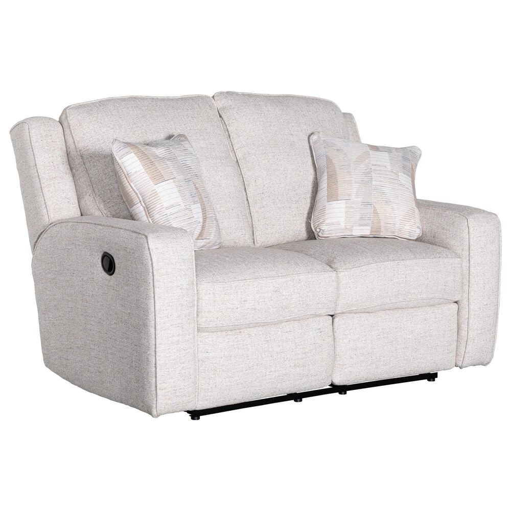 Southern Motion City Limits Manual Loveseat in Mavis Sugar, , large