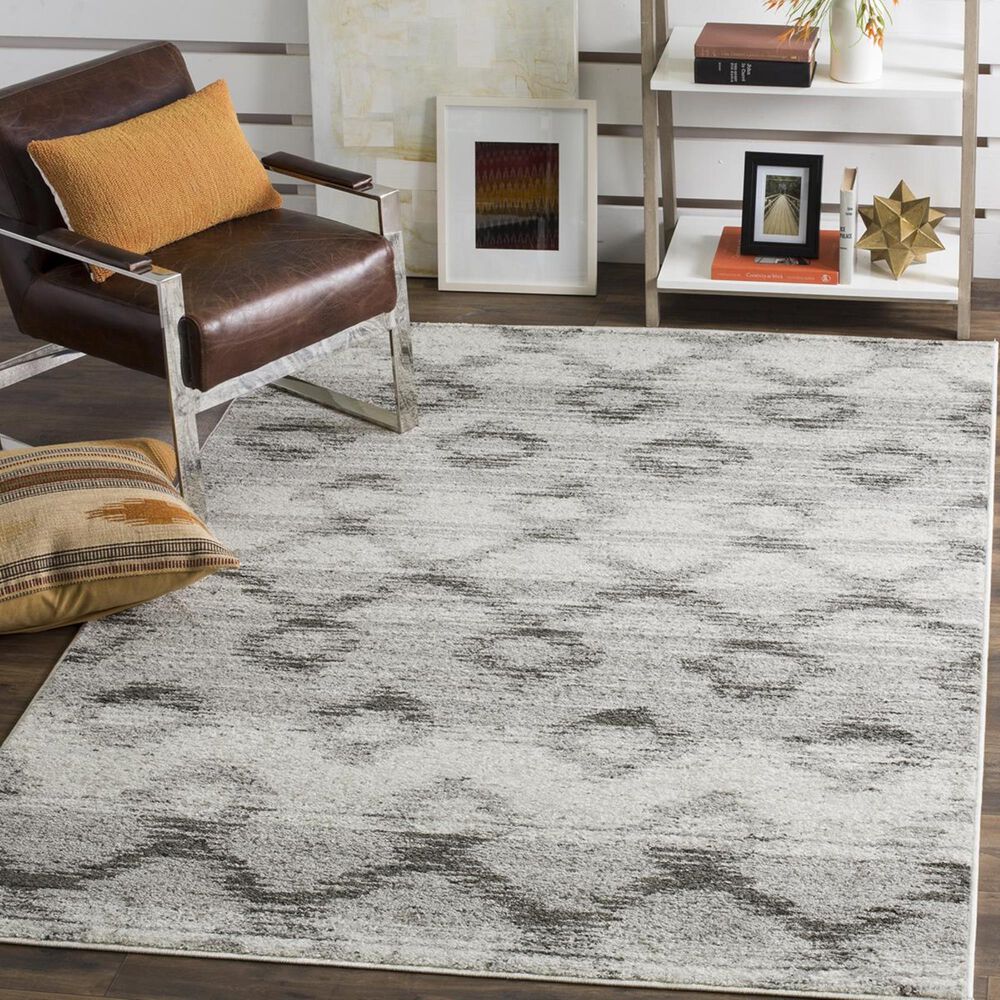Safavieh Adirondack ADR106P-5 5"1" x 7"6" Silver/Charcoal Area Rug, , large