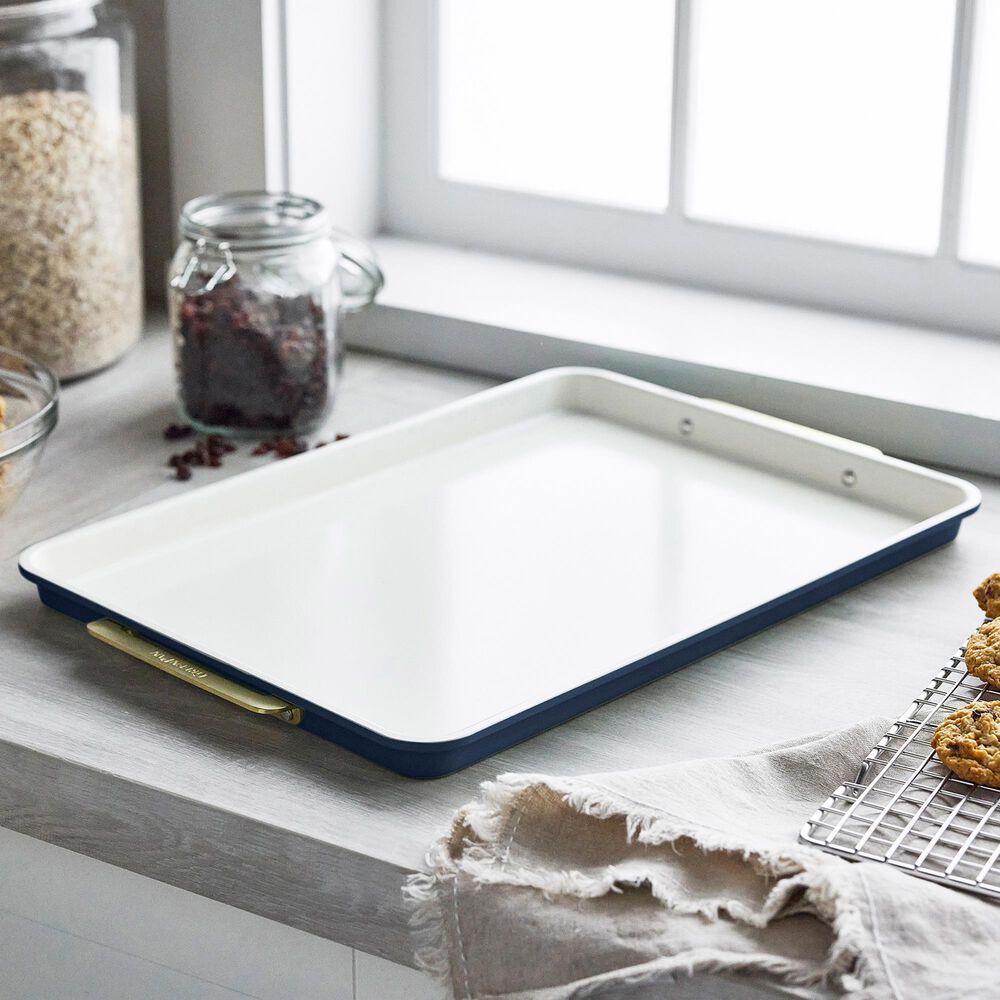 Green Pan Reserve Bakeware 13" x 18" Half Sheet Pan in Oxford Blue, , large