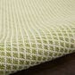 Nourison Courtyard Ivory and Green 8" x 10" Indoor/Outdoor Area Rug, , large