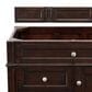 James Martin Vanities Brittany 36" Single Bathroom Vanity in Burnished Mahogany with 3 cm Ethereal Noctis Quartz Top and Rectangle Sink, , large