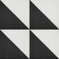 Marazzi Scenario Nero Triangle 8" x 8" Porcelain Tile, , large