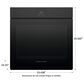 Fisher & Paykel Minimal 24" Single Electric Wall Oven with 16 Functions in Black, , large