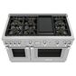 Thermador 48" Pro Harmony Standard Depth Gas Range in Stainless Steel, , large