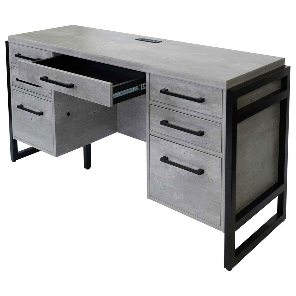 Wycliff Bay Mason Credenza Desk in Concrete, , large