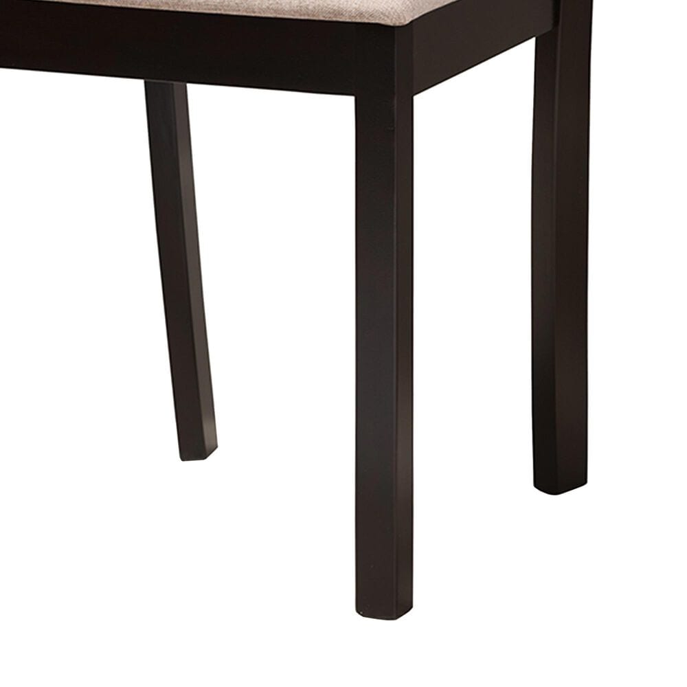 Baxton Studio Ruth Side Chair in Dark Brown (Set of 2), , large