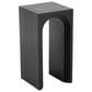 Maple and Jade Cutout Arch End Table in Black, , large