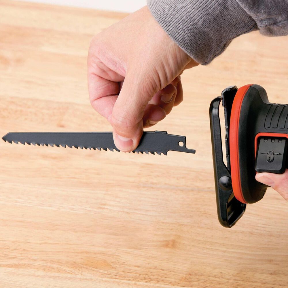 Black &amp; Decker 20V Max Powerconnect 7/8&quot; Cordless Reciprocating Saw in Black and Orange, , large