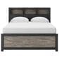 Ashley Broachmyn Queen Bookcase Bed in Black and Gray, , large