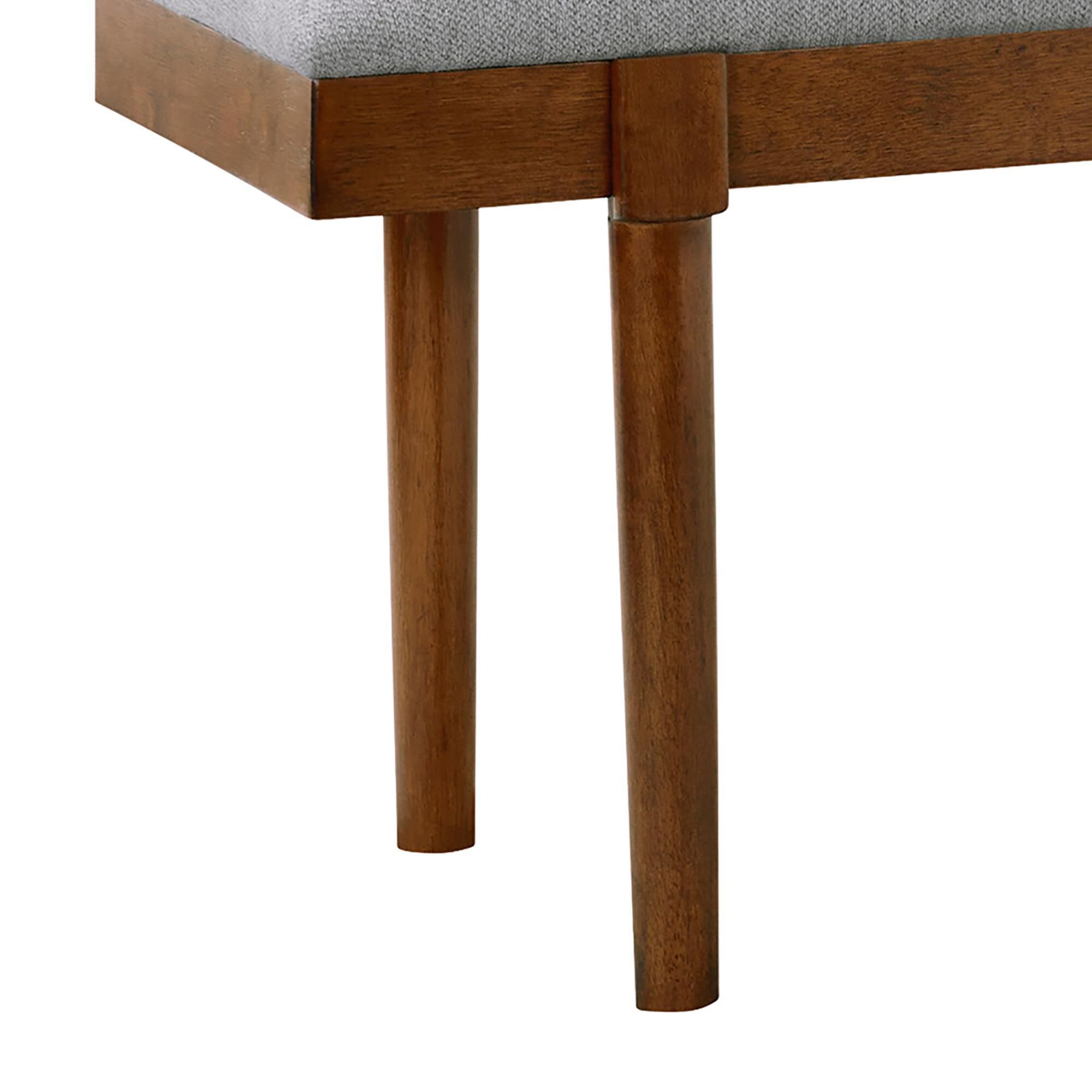 Ashley Lyncott Upholstered Dining Bench in Medium Brown