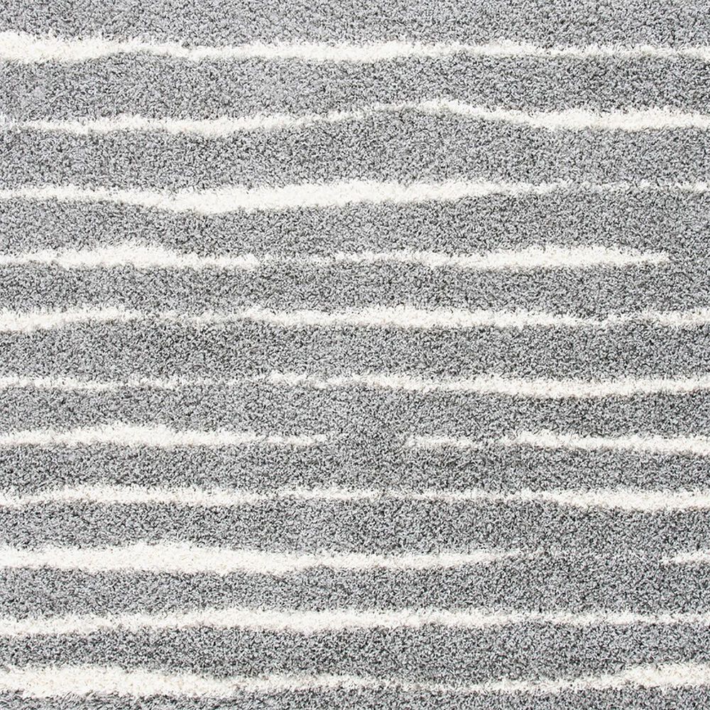 Safavieh Venus Shag VNS603J 5&#39;3&quot; Round Grey and Ivory Area Rug, , large