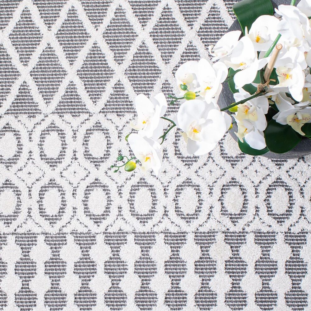 Safavieh Cabana CBN652A 2&#39;2&quot; x 7&#39; Ivory and Grey Area Performance Rug, , large