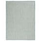 Nourison Courtyard Ivory and Aqua 8" x 10" Indoor/Outdoor Area Rug, , large