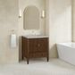 James Martin Myrrin 30" Single Bathroom Vanity in Mid-Century Walnut with 3 cm Victorian Silver Silestone Top and Rectangular Sink, , large